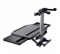 Milisten Multi-functional Car Laptop Desk with Swivel Phone Holder, Foldable Vehicle Tray Table for Travel Dining and Work, Portable Car Seat Organizer for Passenger Use