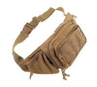 Milisten Multifunctional Waist Bag for Men Women Lightweight Wear Resistant Fanny Pack for Outdoor Sports Hiking Casual Use Stylish Design Mud Color