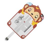 Milisten Music Education Reading Cards for Piano Note Flashcards Monkey Shape Music Staff Whiteboard for Homeschool and Classroom Practice