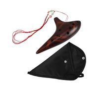 Milisten Musical Instrument Twelve-hole Alto c Key Ocarina for Beginners and Advanced Players Ceramic Clay Flute Beautiful Tone Easy to Play for School Bands