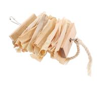 Milisten Natural Cornhusk Hanging Parrot Chew for Cockatiels and Budgies Safe Bird Chewing with Decorative Design to Keep Caged Birds Entertained and Reduce Destructive Behavior