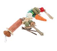 Milisten Natural Grass Bunny Chew Toy Pet Molar Grinding Toys for Rabbits Guinea Pigs Hamsters Boredom Breaker Comforting Chewing for Pets