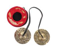 Milisten Nepalese Copper Cymbals Bells with Design for Yoga Meditation Relaxation Percussion Instrument Producing Soothing Sound for Adults Sound Healing