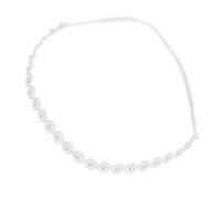 Milisten Newborn Photography Headbands for Soft Stretchable Ivory Pearl Hairband Adjustable Elastic Hair Accessories for Full Moon and Day Shoots Comfortable Lightweight Design
