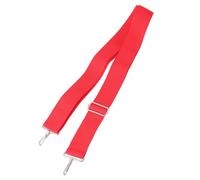 Milisten Nylon Drum Strap with Metal Hook for Djembe and Bongo, Red Snare Drum Sling Adjustable for Percussion and Marching Use