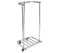 Milisten Outdoor Trash Bag Holder with Wheels and Steel Frame Rubbish Bag Support Rack Compatible with Sturdy for Collecting Leaves and Outdoor Work