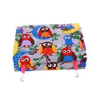 Milisten Owl Pattern Triangle Parrot Hammock Warm Bird Nest for Sleeping Playing Durable Safe Material Cozy Shelter for Pets for Indoor Bird Decor
