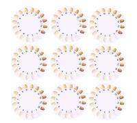 Milisten Pack of 20 Coloured Teeth - Round Teeth - Whitening - Colour Shade - Dental Guide - Coloured Teeth - Cards for Home Clinics and Hospital Use