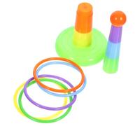 Milisten Parrot Toss Rings Game Interactive Training Activity for Parrots Budgies and Parakeets Promotes Intelligence Development and Physical Exercise Random Color Random Color