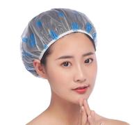 Milisten Pe Shower Caps Lightweight 20pcs Waterproof with Adorable Printed Design and Reusable Bath Hats Fashionable Shower Cover for Random Color for Cleaning Face and Kitchen Cooking