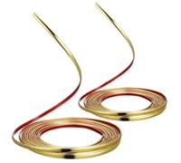 Milisten Peel and Stick Trim Flexible PVC Wall Trim Moulding for Mirror Frame Wall Moulding Wallpaper Border Ceiling Door Edge 2 Rolls 118.11 in X 0.31 in