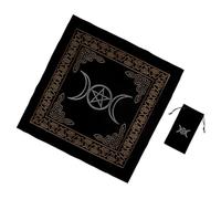 Milisten Pentagram Tarot Table Cloth Set with Storage Bag 2pcs Decorative Altar Cover for Tarot Reading for Divination and Spiritual Practices