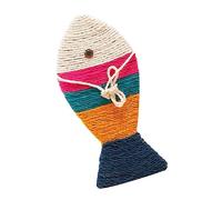 Milisten Pet Cat Kitten Scratcher Lounge Colorful Cardboard Chewing and Scratching Board for Indoor Cats Durable Sisal Pad for Claw Grinding and Safe Corrugated Material for Active Felines