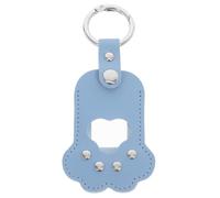Milisten Pet Hair Storage Box Pu Leather Keychain for Storing Cat Hair Paw Shape Memorial Keepsake for Pet Remembrance Home Decor