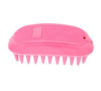 Milisten Pet Silicone Shampoo Brush Long Hair Cat and Dog Bath Massage Comb Shedding Detangling Tool Pink for Grooming and Quick Pet Hair Cleaning