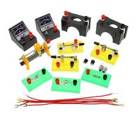 Milisten Physics Teaching Electricity Experiment Kit for Students Practical Science Equipment with Circuit Board and Electrical Components Educational Electrics Learning for Random Color