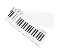 Milisten Piano Finger Practice Pad 88-key Full-size Keyboard Note Chart Portable Piano Notes Guide for Beginners Hand Position Trainer Home Music Learning Tool