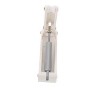 Milisten Piano Slow Fall Device Hydraulic Decelerator Soft Closing Fallboard Protector with Finger Safety for Piano Models White Plastic Steel