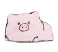 Milisten Pig Pattern Bathroom Rug 40x60cm Water Absorbent Non-slip Indoor Door Mat Thick Plush Microfiber Floor Mat for Bathroom and Bedroom