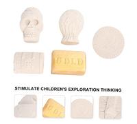 Milisten Pirate Archaeology Digging Tool Set for Kids 5-in-1 Educational DIY Excavation Toy Accessories for Boys and Girls for Early Learning and Imaginative Play