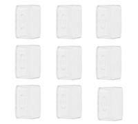 Milisten Plastic Candle Cups Square 10Pcs Mold Containers for DIY Candle Making and Aromatherapy Use