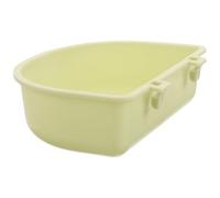 Milisten Plastic Cat Bowl Pet Food Bowl Can Be Fixed to The Cage Easy to Install Light Green for Professional Pet Store and Personal Home Use Dog Cat