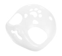 Milisten Plastic Fursuit Head Base Blank White Animal Mask DIY for Halloween Cosplay Party Realistic Lifelike Structure with Enhanced Depth and Creative Painting Potential