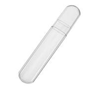 Milisten Plastic Oval Tweezer Storage Tube with Cap, Eyelash Extension Holder Vial Container for Beauty Tools Organization and Travel Makeup Case