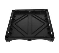 Milisten Plastic Square Planter Base Plate Planter Tray for Drainage for Patios and Rooftops 15.6x15.6x2.2" Effortless Cleaning Black Plant Water Drip Tray