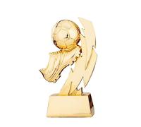 Milisten Plating Soccer Shoes Resin Trophy for Golden Football Match Award with Base for School and Kindergarten Celebrations Durable Trophy for Game Prizes