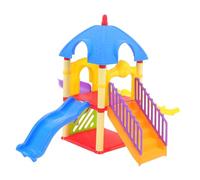 Milisten Playground Model for Dolls House Decor Slide for Childrens Play Area Smooth Edges Lightweight for DIY Dollhouse Decoration