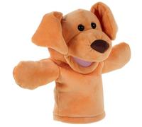 Milisten Plush Animal Hand Puppet with Movable Mouth Soft Interactive for Storytelling and Parent Activities for Imagination Games Safe and Washable Plush Dog Puppet