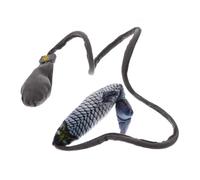 Milisten Plush Artificial Fish for Cats Cartoon Jumping Fish Pet Plaything Stimulates Curiosity and Physical Activity Safe Soft Material Cat Teaser for Kitten Entertainment