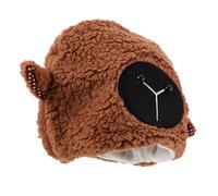 Milisten Plush Sheep Ear Hood Hat Winter Lamb Costume Cosplay Headgear for Cold Weather Outdoor Travel Casual Wear Versatile Sheep Headwear with Soft Lamb Ears for Autumn and Winter Parties