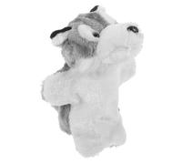 Milisten Plush Wolf Hand Puppet Soft Cartoon Animal Stuffed Hand Puppet for Adults Interactive Storytelling for Home School Kindergarten Learning Centers