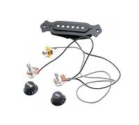 Milisten Portable Acoustic Guitar Pickup Amplifier with Volume Control Tone Control for String Guitars Noiseless Class Compact Design Black