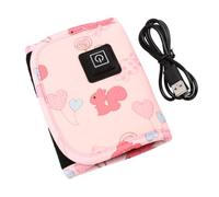 Milisten Portable Baby Bottle Warmer with USB Interface, Insulated Compound Velvets Feeding Bottle Heater for Infants and Parents, Keeps Milk Warm Outdoors and Travel Random Color