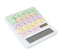 Milisten Portable Basic Calculator for Students and Office Small Math Learning Tool with Lcd Display and Keys Moonlight White