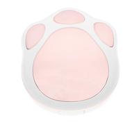 Milisten Portable Contact Lens Case with Mirror Rose Gold Double Compartment Cosmetic Lens Holder Adorable Cat Paw Design Travel-Friendly for Outdoor and Home Use