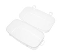 Milisten Portable Diving Mask Case Clear Plastic Swimming Goggles Storage Box with Soft Interior Scratch Protection Compact Dive Gear Organizer for Snorkeling Surfing Water Sports