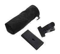 Milisten Portable Drumstick Storage Bucket Clip Black Fabric and Rubber Drum Stick Organizer for Drummers Convenient Mallet Holder for Drum Kits