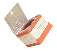 Milisten Portable Foldable Toilet Seat with Raised Convex Slot Durable Material Travel Potty for Boys and Space Saving Camping and Outdoor Training Potty Vibrant Red