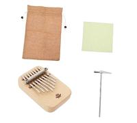 Milisten Portable Kalimba Thumb Piano Durable Finger Piano for Beginners Lightweight Outdoor Music Instrument Wood Color for Music Lovers and Easy to Carry