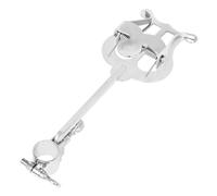 Milisten Portable Live Performances and Piccolo Practice Sessions for Piccolo Silver Iron Sheet Music Holder Adjustable Knob, Accommodating Different Sizes of Music