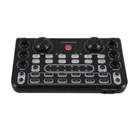 Milisten Portable Live Sound Card Mixer for Phone Compact Audio Interface with Multi-language Mixing User-friendly Controls and Space-saving Design for Singing Gaming and Streaming