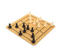 Milisten Portable Nine Mens Morris Board Game Set Compact Chessboard for Family Gatherings Funny Interactive Entertainment for Travel and Bonding Activities