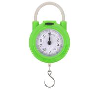 Milisten Portable Spring Suitcase Weight Scale with Hook Small Manual Luggage Scale for Travel and Home Use High Precision in Fluorescent Green