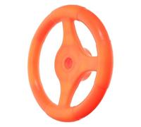 Milisten Portable Steering Wheel for Interactive Driving Simulator Comfortable Grip Birthday Holiday for Fun Learning Experience Orange