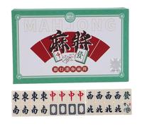 Milisten Portable Travel Mahjong Set Mini Handheld Mahjong Tiles for Family Gatherings Outdoor Fun Authentic Experience with Sturdy Construction for Spaces Social Occasions
