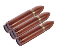 Milisten Portable Wooden Toothpick Holder Multipurpose Safe Mini Toothpick Box 5 Pcs Pocket Dispenser for Outdoor Travel